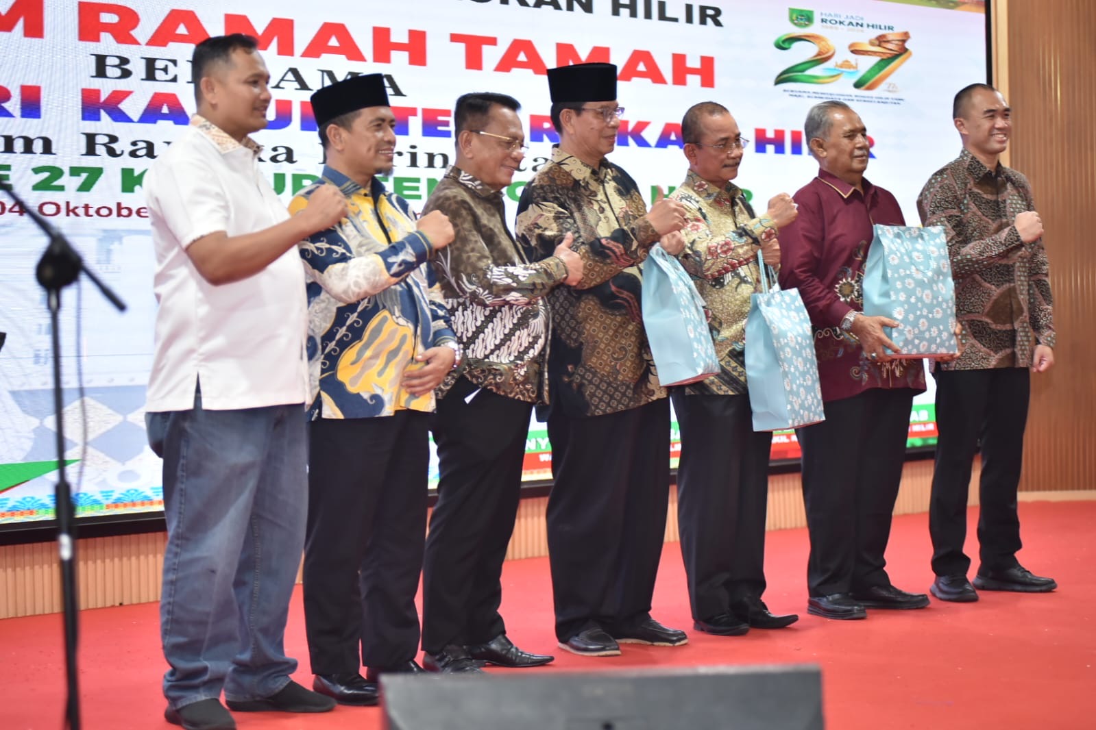 Malam Ramah Tamah, Bupati H. Bistamam Sambut Hangat Pejuang Pemekaran Kabupaten Rokan Hilir